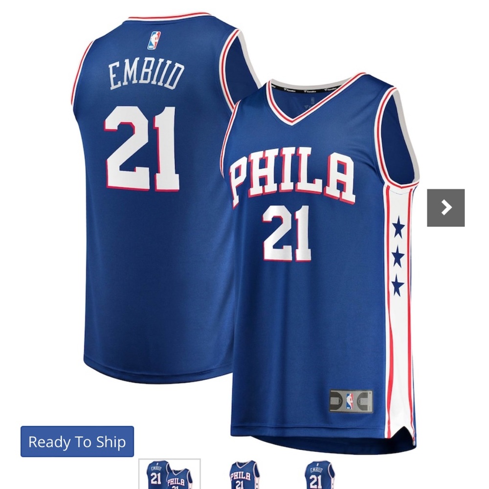 Youth Philadelphia 76ers Joel Embiid Jersey
